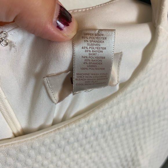 Loft: White Quilted Top Black A like Skirt Fall 6 - Picture 6 of 6